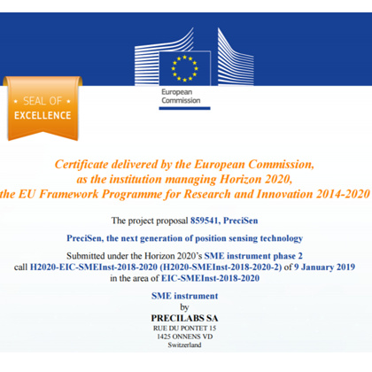 Seal of Excellence - Horizon 2020 SME Instrument Phase 2